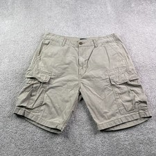 Levis Mens Shorts 36 Tan Khaki Cargo Utility Ripstop Tactical Flap Pockets
