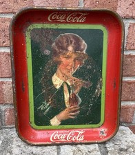 RARE ANTIQUE COCA COLA TRAY 1927 Authentic Original