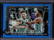2025-26 Topps Hornets Duo Have Powerful Sting Blue Sandglitter #283