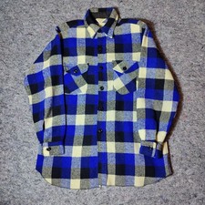 Vintage Frostproof Flannel Shirt Mens L Buffalo Plaid Cotton Workwear USA Made