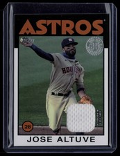 2021 Topps #86B-24 Jose Altuve 1986 35th Anniversary Game-Used Relic
