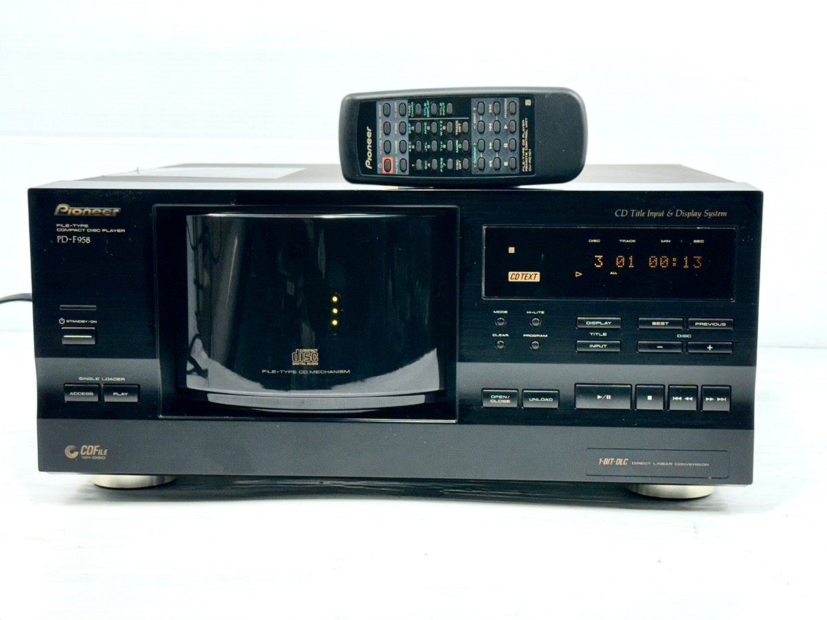 Pioneer PD-F958 101 Disc CD Changer File Type Player With Remote