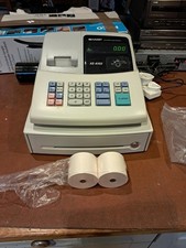 Sharp XE-A102 LED Display Cash Register + 2 rolls  - No Keys