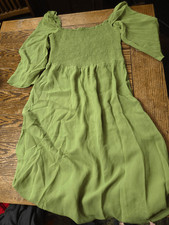 Reformation Cello Midi Dress In Crocodile Green Sz XL