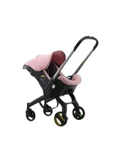 4-in-1 Baby Stroller Lightweight Foldable Cart Bi-Directional Travel Basket