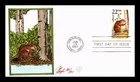 BEAVER WILDLIFE CAPEX FIRST DAY ISSUE PUGH HAND PAINTED US COVER
