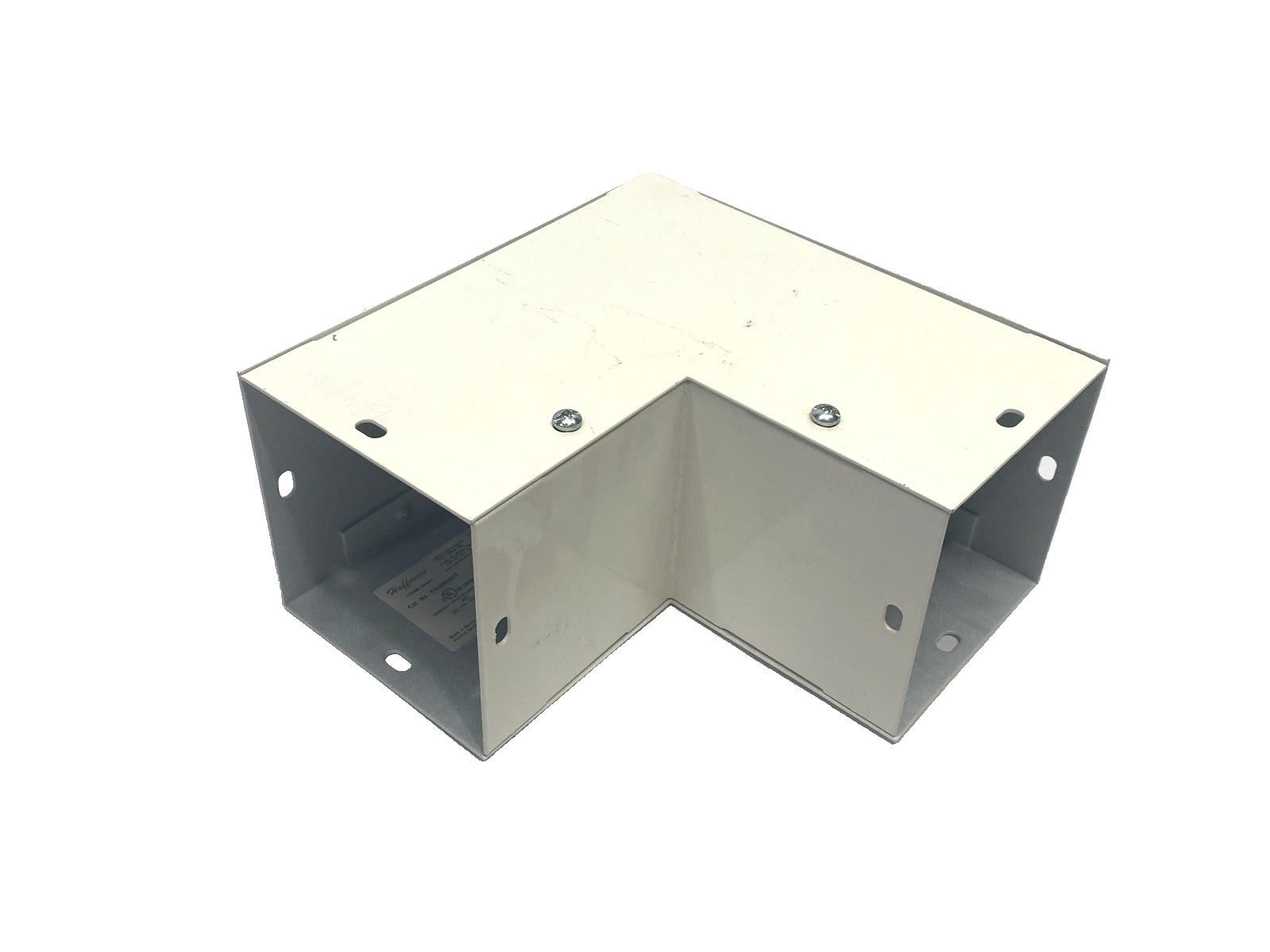 Hoffman F4490EOUT Wireway Elbow 90-Degree Outside Opening, Fits 4"x4" White