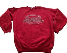 Massey Ferguson Sweatshirt Red Sz Large Tractor Farm