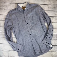 Rodd & Gunn Men's Classic Fit Italian Fabric Gray Button Down Shirt Size Medium