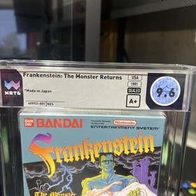 WATA 9.6 A+ Frankenstein: The Monster Returns | NES | Sealed | Rare Horror Slab