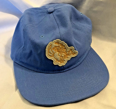 VTG Messenger Coffee Company Ball Cap Hat Leather Strap Back Kansas City USA
