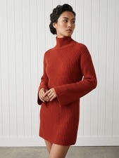 NWT Reformation Ozzy in Sundried Tomato Wool Sweater Mini Dress M