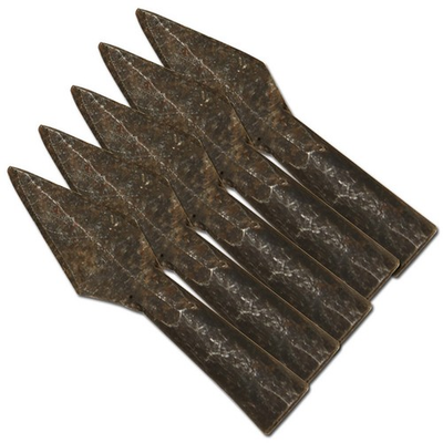 #ad Hand forged Ancient Medieval Viking Iron Arrowheads 5 piece $18.99