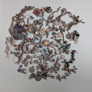 BULK Kuchi Tribal Findings Vintage Jewelry Charms Bits 1 POUND (20656)