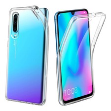 For Huawei P30 - Full Front And Back Clear Shockproof Bumper Gel Case Cover