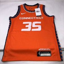 WNBA Connecticut Sun Orange Nike Jersey Jonquel Jones #35 Youth Small