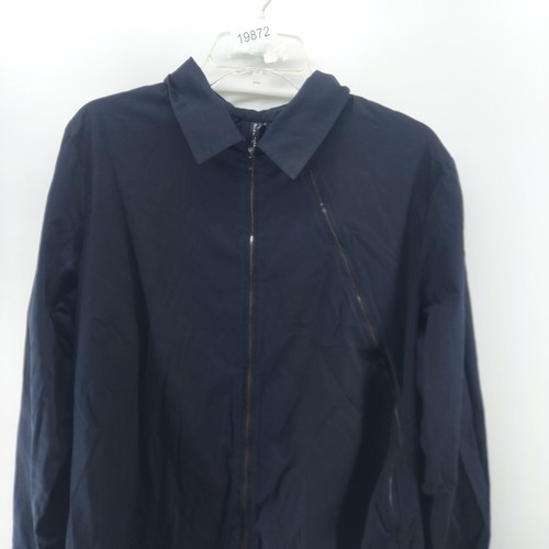 Camisa túnica mujer Stella Carakasi talla grande negra alta-baja informal cremallera completa COMO ESTÁ - Imagen 3 de 15