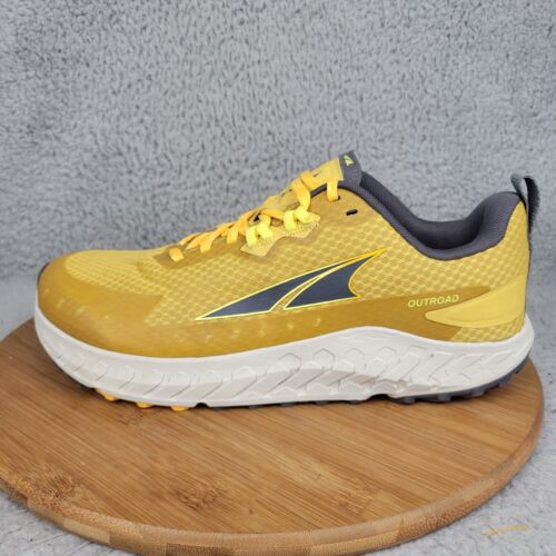 Altra Mens Outroad Ego Trail Running Hiking Shoes Yellow/Gold/Grey Size 10 M
