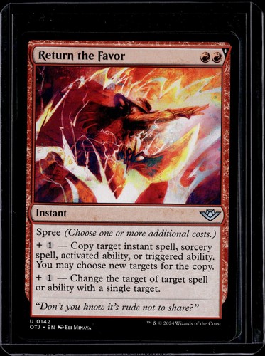 Return The Favor - 142 - OTJ - NM - MTG Magic the Gathering