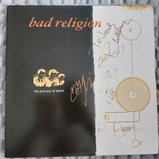 BAD RELIGION Process Of Belief LP SIGNED by 4 autographs vinyl album