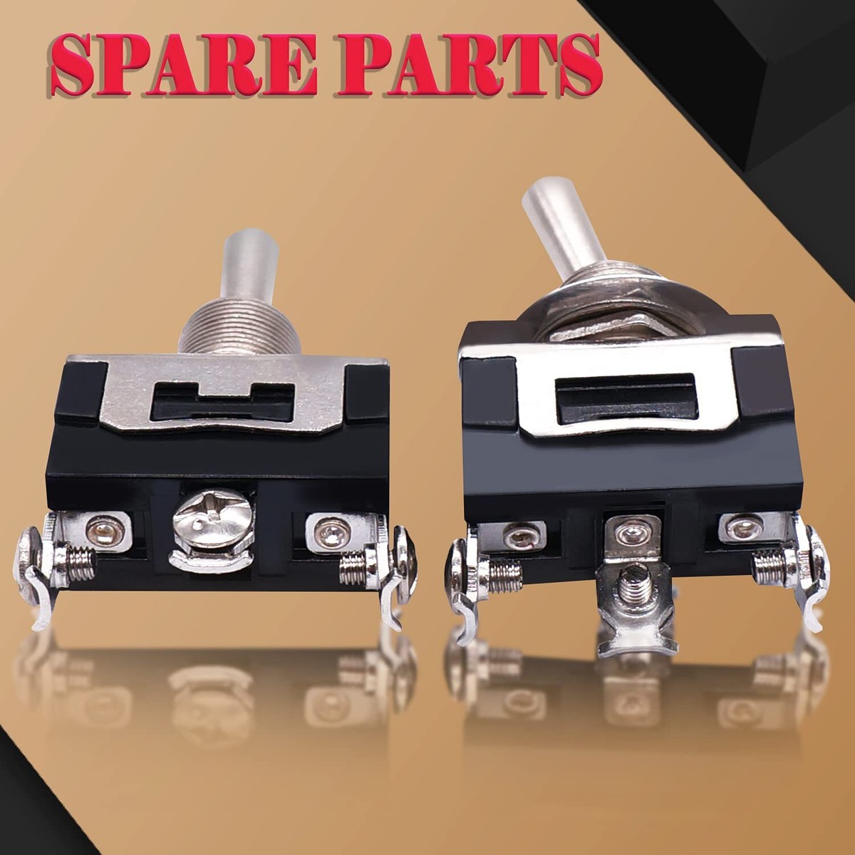 Twidec 3-Pack Heavy Duty Rocker Toggle Switch – 16A 250V AC DPST ON/OFF, 4 Pin, With Waterproof Boot Covers