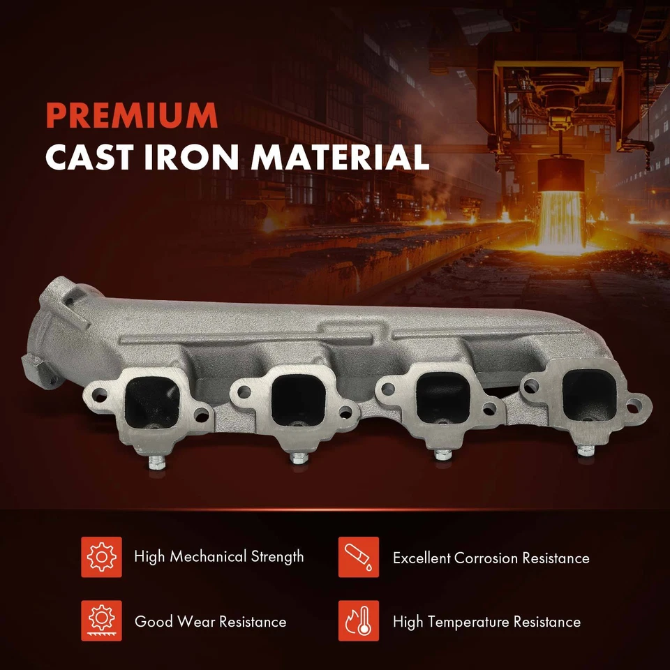 Colector de escape derecho con junta para camioneta GMC C1500 Jimmy K35/K3500 Sprint Foto 4 de 4