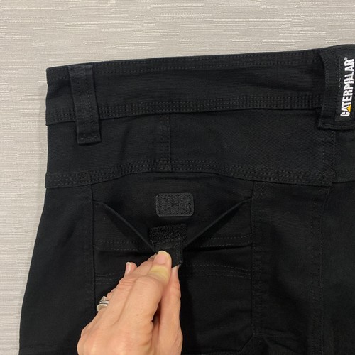 CAT Caterpillar Arbeitsshorts Herren 34 x 10" schwarz Canvas Taschen Stretch - Bild 8 von 15