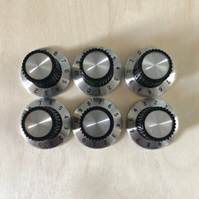 set of 6x repro TOYA Laney Supergroup  100w Valve / Tube amplifier control knobs