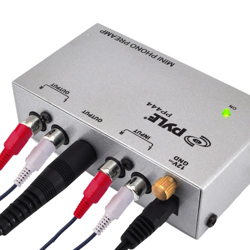 Paquete de (2) Preamplificador/Amplificador Phono Ultra Compacto Pyle PP444 Convierte - Imagen 4 de 6