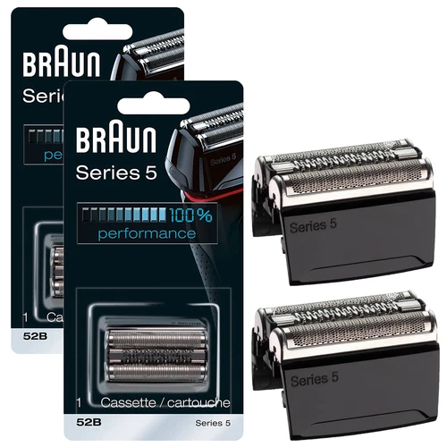 2Pack 52B Series 5 Replacement Foil & Cutter Cassette For Braun Electric Shaving - Picture 2 of 12