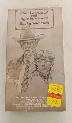 Honkytonk Man VHS SEALED Watermarks WHV Stamp Clint & Kyle