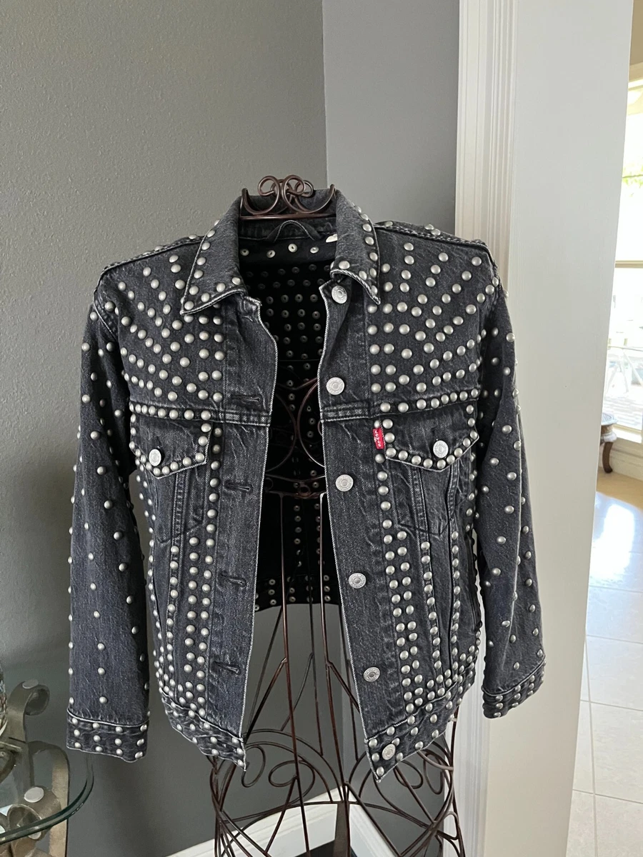Levi's ex boyfriend 2024 trucker jacket black