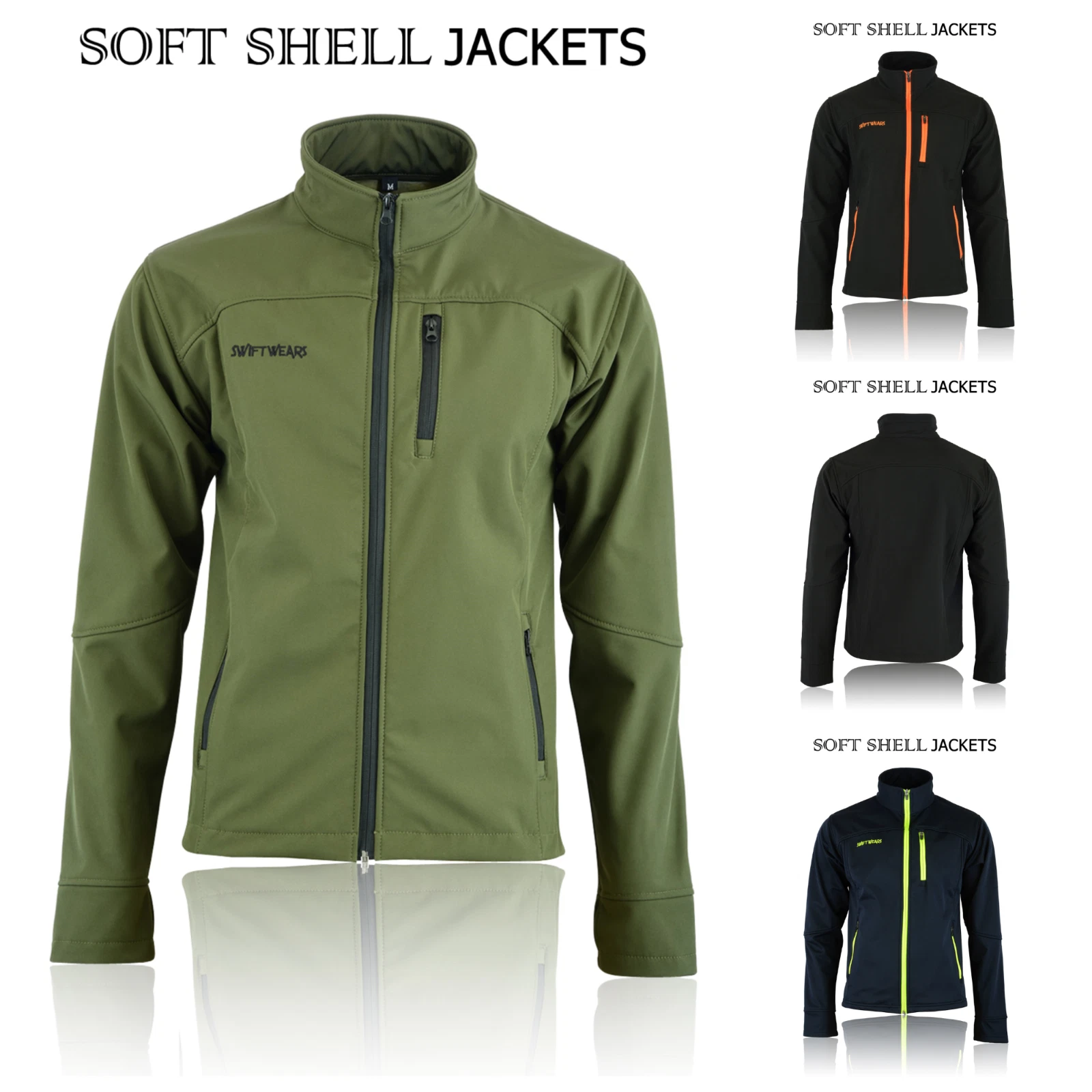 Soft Shell Fleece Lined Waterproof Windproof Outdoor Work Jacket Golf Men's UK
Opens in a new window