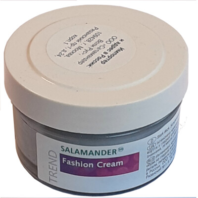 [119,80 /L] 50ml SALAMANDER Trend Fashion Cream Hellgold Silber Schuhpflege Crem