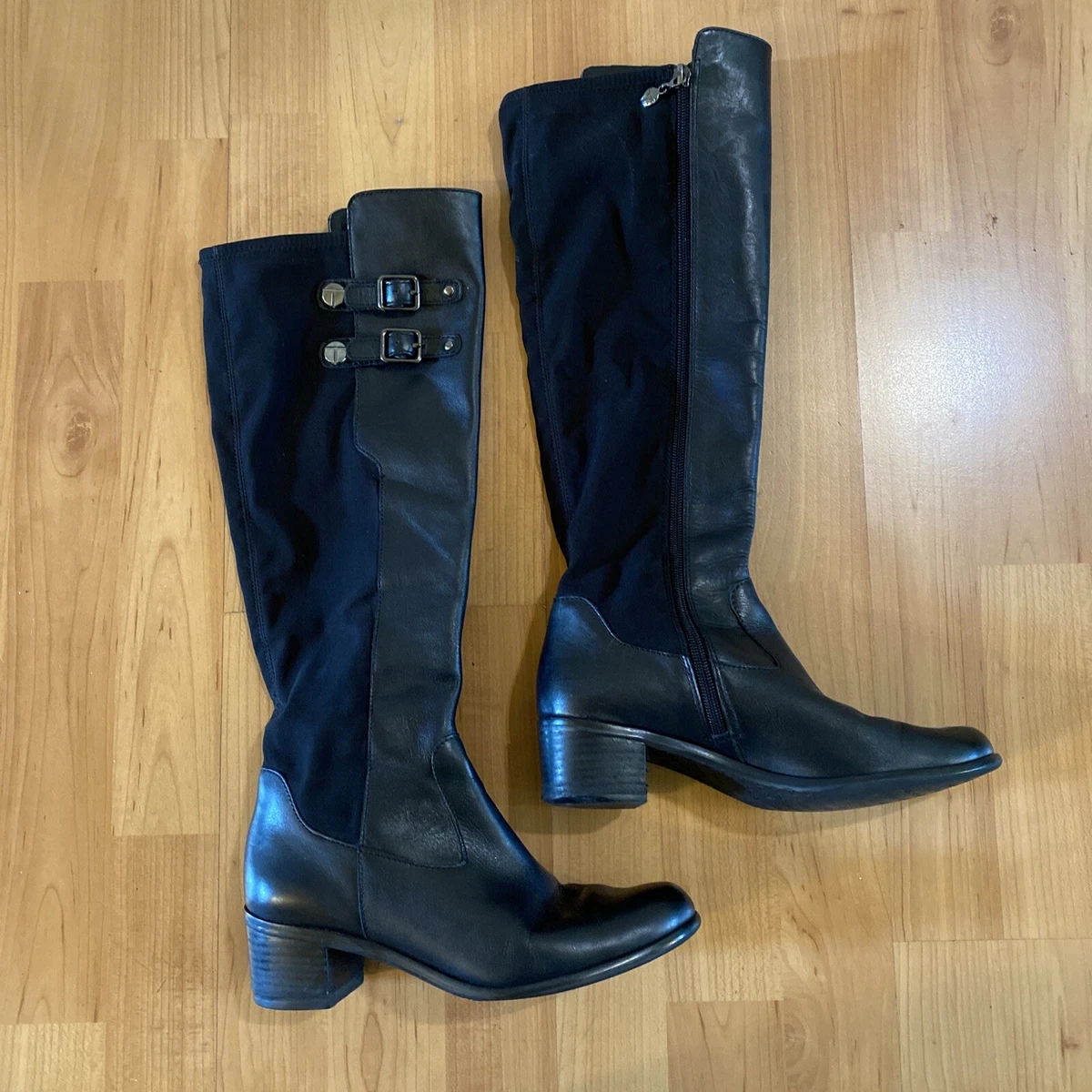 Tahari black boots sale