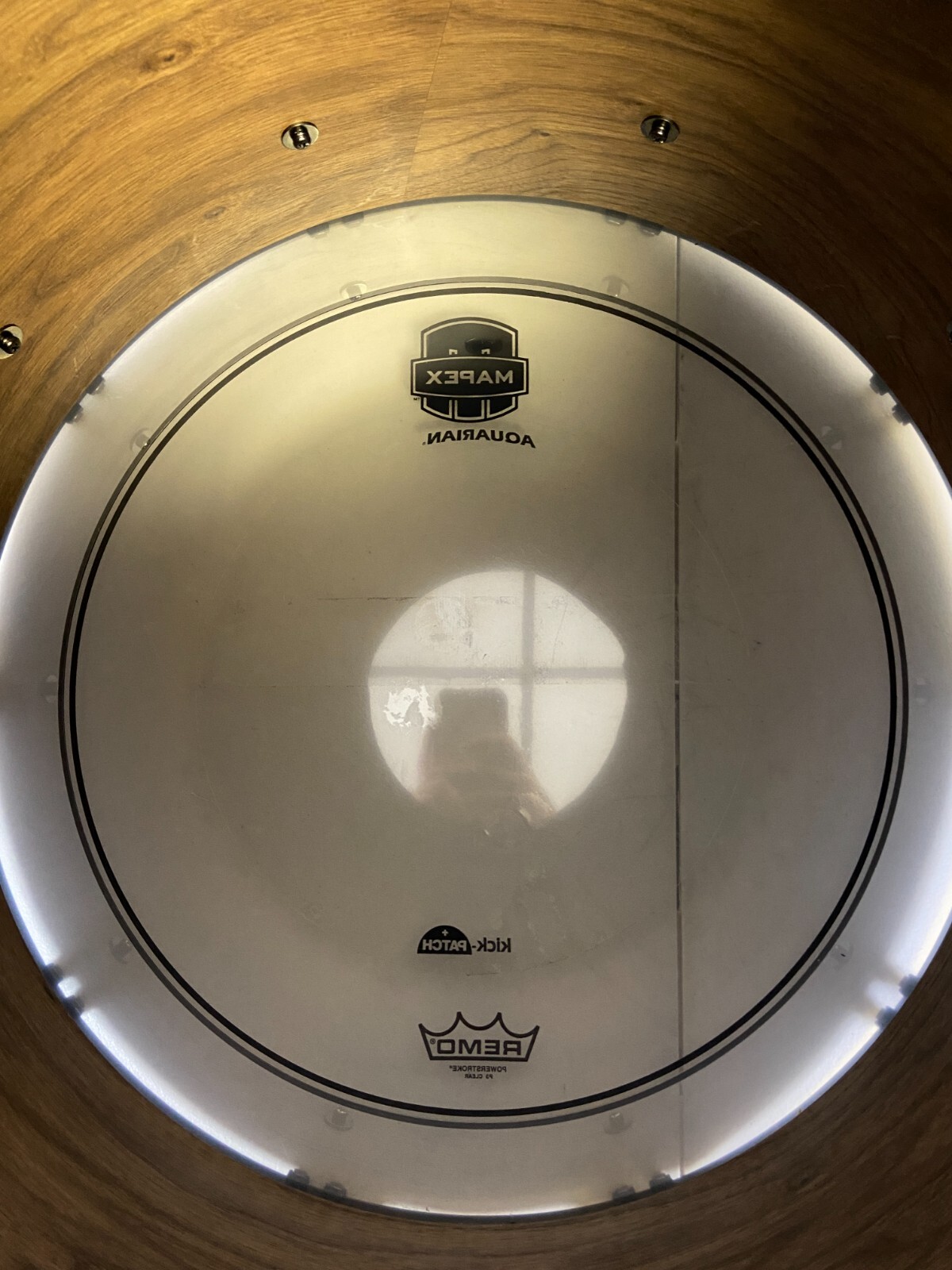 Mapex Saturn 18" x 14" Maple/Walnut Bass Kick Drum Scarlet Fade