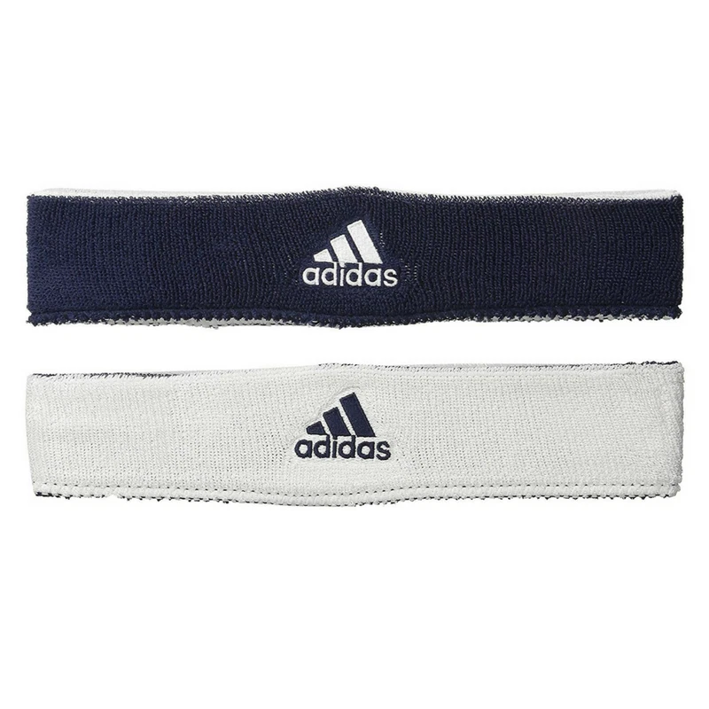 Adidas Diadema Tenis Intervalo Reversible Algodón Mujeres Deporte Fitness Gimnasio Correr Foto 2 de 4