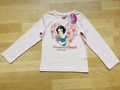 Neu m. Etikett Langarmshirt rosa Schneewittchen 128 - Bild 1 von 2