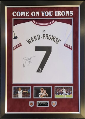 James Ward-Prowse, Hand Signed West Ham United Jersey Framed