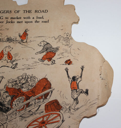Antique Pug Die Cut Child's Book Bow Wow Stories Original late 1800s CT3 - Picture 9 of 13