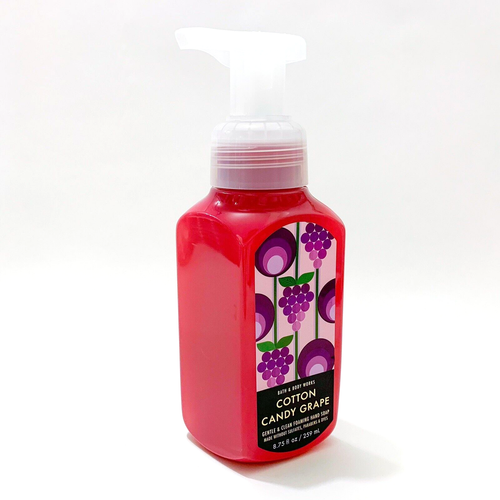3-Pack Bath & Body Works COTTON CANDY GRAPE Gentle Foaming Hand Soap 8.75 HTF - Picture 2 of 4