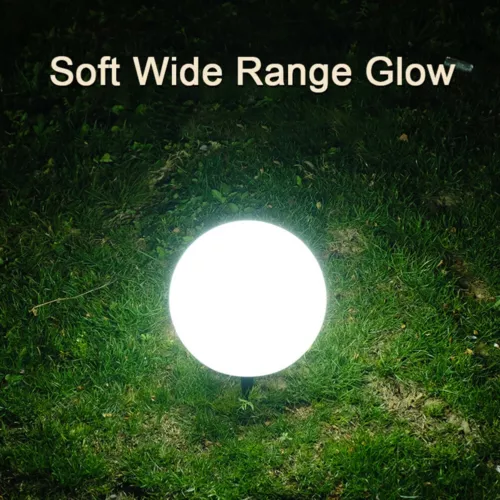 Solarna lampa kulowa LED zmieniająca kolor zewnętrzna ogród lampa solarna do trawnika patio - Zdjęcie 17 z 18