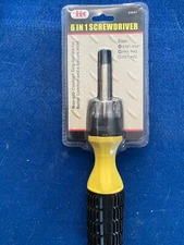 Illinois Industrial Tool 6 in 1 screwdriver #64041 with multiple bits