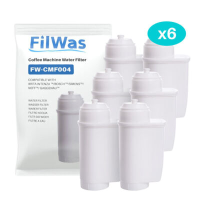 6x FILWAS Wasserfilter kompatibel mit Siemens Kaffevollautomaten EQ Serie