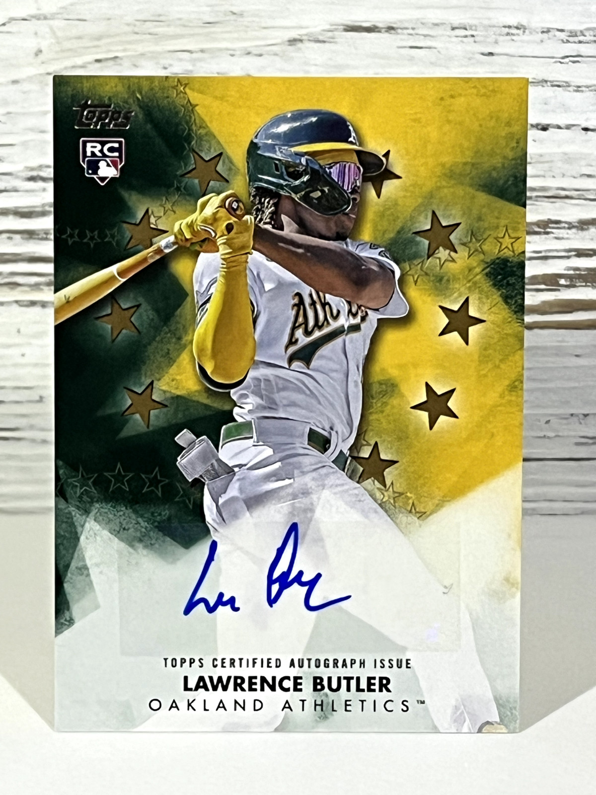 2024 Topps Update Lawrence Butler RC Gold Baseball Stars Auto /50 - Athletics