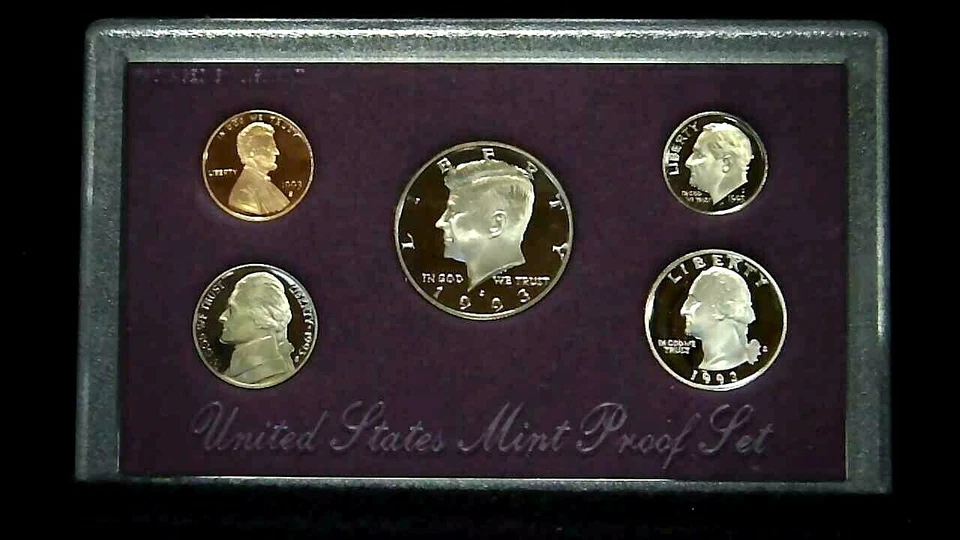 1993-S US Proof Mint Set 5 Coins CLAD 18chu0304 - Image 3 of 4