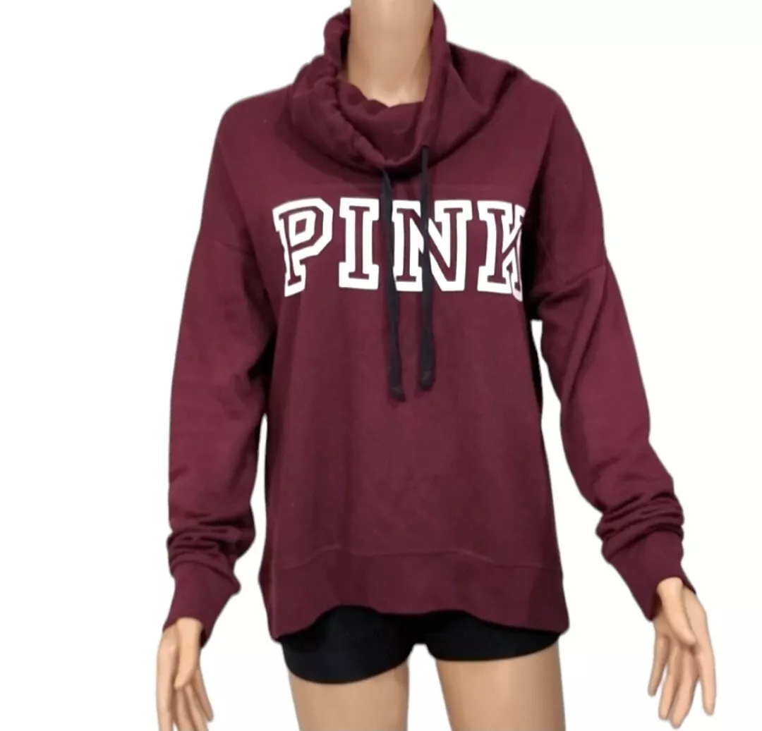 Victoria secret clearance pink burgundy hoodie