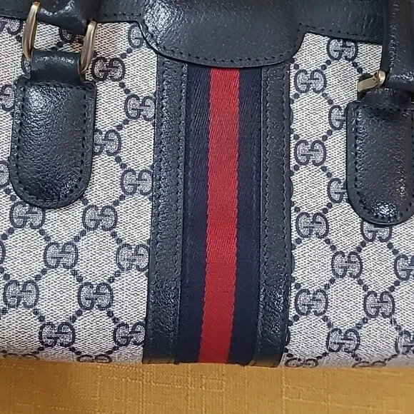 GUCCI SHERRY LINE MONOGRAM BAG & MATCHING GG STRAP~ VERY RARE! | eBay