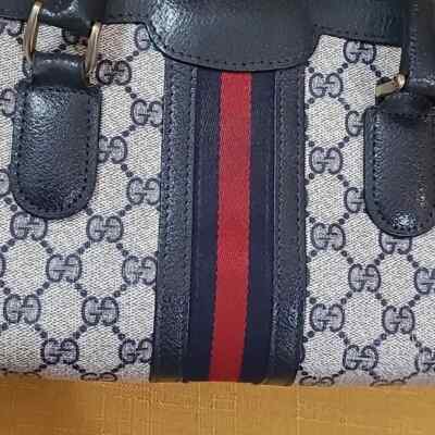 バッグ GUCCI Sherry Line Hand Bag GUCCI SHERRY LINE MONOGRAM BAG & MATCHING GG STRAP~ VERY RARE! | eBay