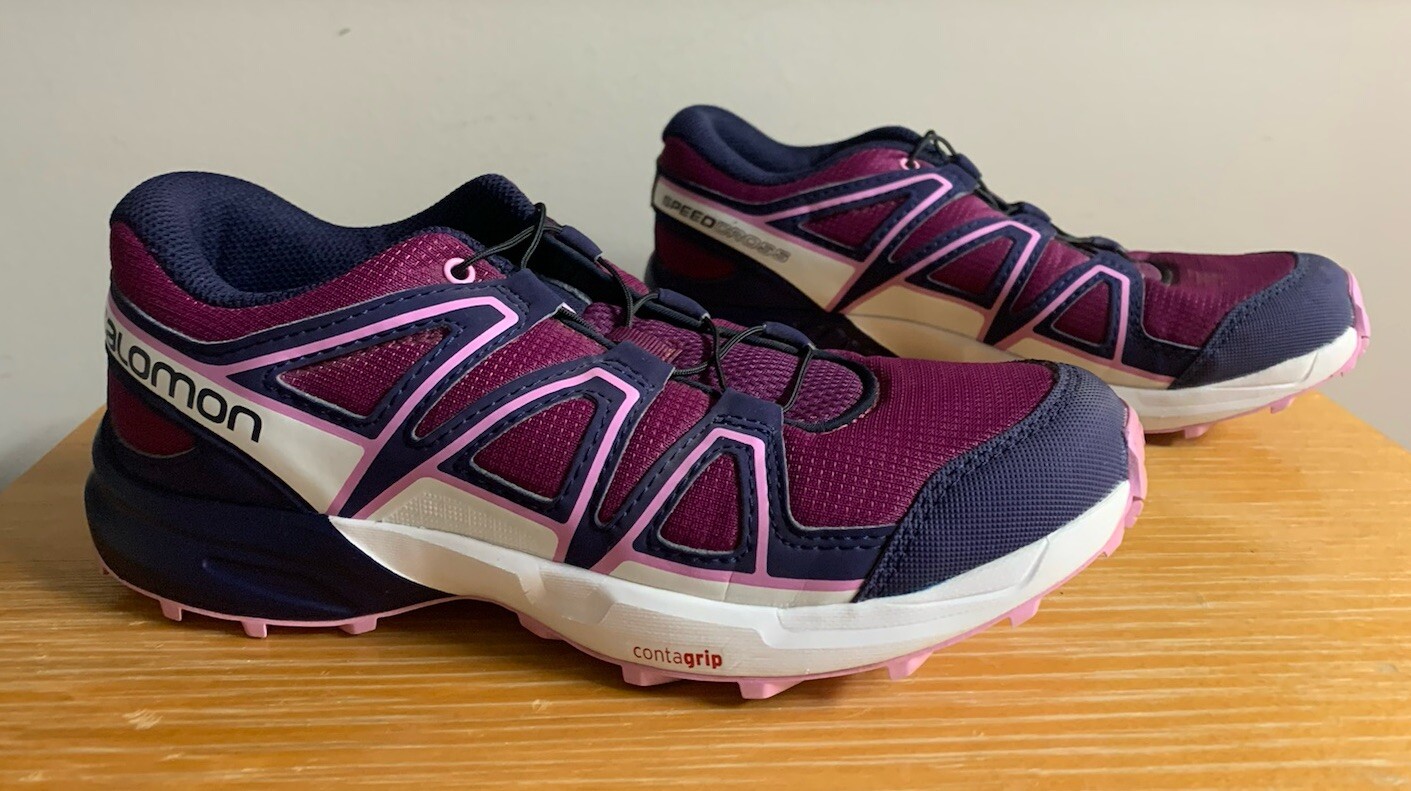 Scarpe da corsa Salomon Speedcross Contagrip da donna atletica trail taglia 5 viola